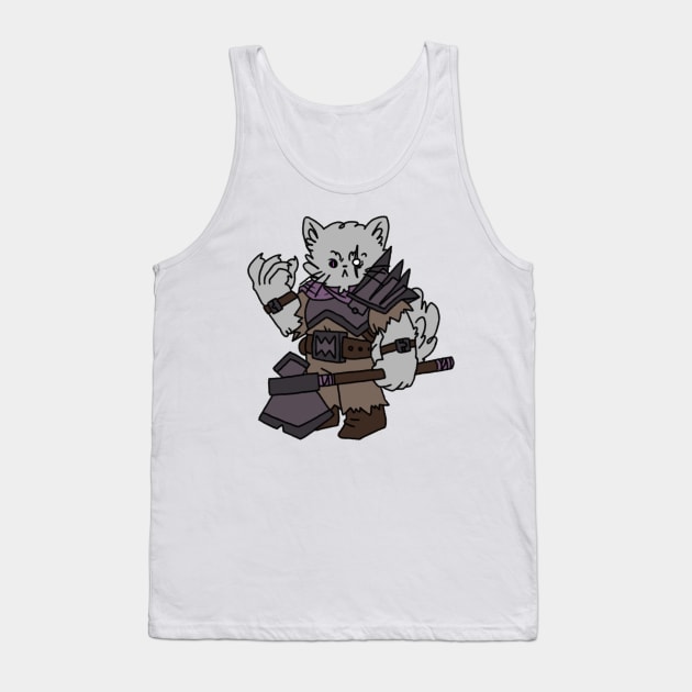 Tabaxi Barbarian Tank Top by NathanBenich